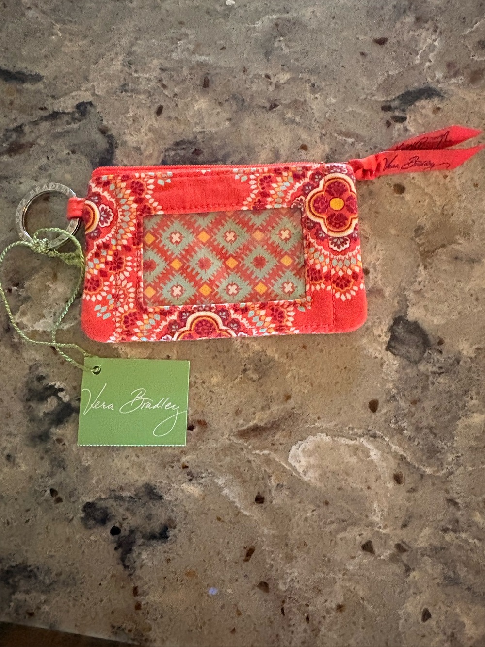 NWT Vera Bradley ID Zip Case, O/S
